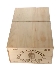Chateau Pichon Longueville Comtesse de Lalande 2eme Cru 2015 in 12er Holzkiste