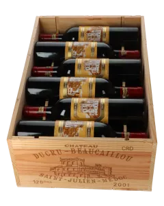 Chateau Ducru Beaucaillou 2eme Cru 2001 in 12er Holzkiste