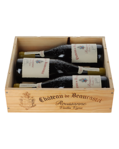 Chateau de Beaucastel Rousanne Vieilles Vignes 2015 in 3er Holzkiste