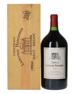 Chateau Lamothe Bergeron Cru Bourgeois Sup&eacute;rieur 2000 Doppelmagnum in 1er Holzkiste 