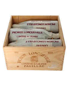 Chateau Pichon Longueville Comtesse de Lalande 2eme Cru 2001 Magnum in 6er Holzkiste