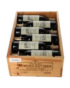 Chateau La Mission Haut Brion Cru Classe 1999 in 12er Holzkiste