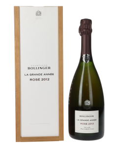 Bollinger Brut La Grande Annee Rose 2012 in 1er Holzkiste