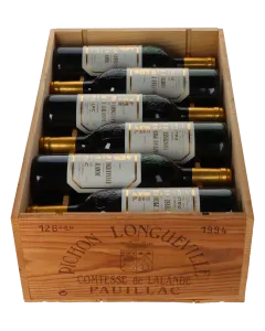 Pichon Lalande Chateau Pichon Longueville Comtesse de Lalande 2eme Cru 1994 in 12er Holzkiste