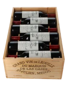 Chateau Leoville Las Cases 2eme Cru 1999 in 12er Holzkiste