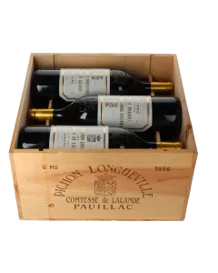 Chateau Pichon Longueville Comtesse de Lalande 2eme Cru 1996 in  6er Holzkiste