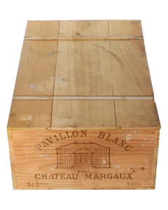 Margaux Pavillon Blanc du Chateau Margaux 1998 in 12er Holzkiste