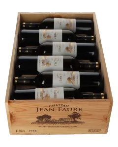 Chateau Jean Faure Grand Cru Classe 2010 in 12er Holzkiste