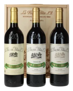La Rioja Alta Gran Reserva 904 Vertikale in 3er Holzkiste 
