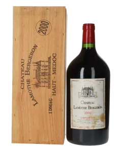 Chateau Lamothe Bergeron Cru Bourgeois Sup&eacute;rieur 2000 Doppelmagnum in 1er Holzkiste 