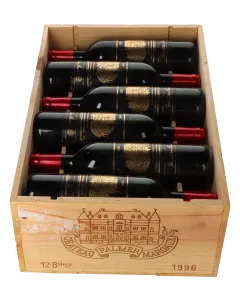 Chateau Palmer 3eme Cru 1996 in 12er Holzkiste