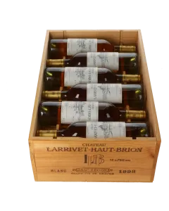 Chateau Larrivet Haut Brion Blanc 1998 in 12er Holzkiste