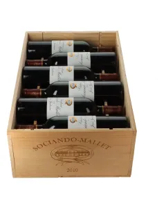 Chateau Sociando Mallet 2010 in 12er Holzkiste