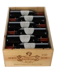 Chateau Clos Saint Julien Grand Cru 2010 in 12er Holzkiste