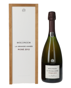 Bollinger Brut La Grande Annee Rose 2012 in 1er Holzkiste