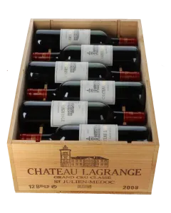 Chateau Lagrange 3eme Cru 2009 in 12er Holzkiste