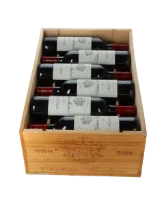 Chateau Montrose 2eme Cru 2008 in 12er Holzkiste