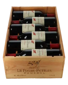 Chateau La Fleur Petrus 1998 in 12er Holzkiste