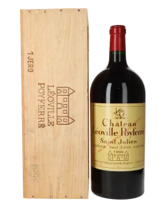 Chateau Leoville Poyferre 2eme Cru 1996 Jeroboam in Holzkiste