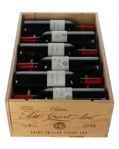 Chateau Petit Gravet Aine Grand Cru 2010 in 12er Holzkiste