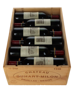 Chateau Duhart Milon 1996 in 12er Holzkiste