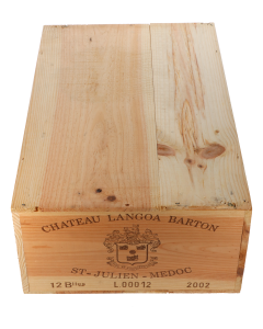 Chateau Langoa Barton 2002 in 12er Holzkiste