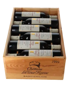 Chateau La Tour Figeac Grand Cru Classe 2009 in 12er Holzkiste