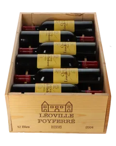Chateau Leoville Poyferre 2eme Cru 2004 in 12er Holzkiste