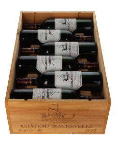  Château Beychevelle 1995 in 12er Holzkiste