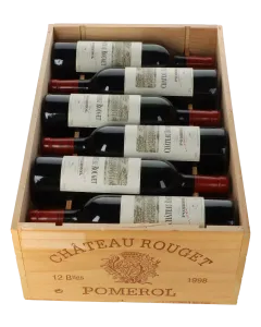 Chateau Rouget 1998 in 12er Holzkiste