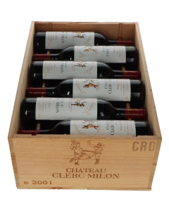 Chateau Clerc Millon 2001 in 12er Holzkiste