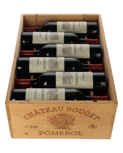Chateau Rouget 1999 12er Holzkiste