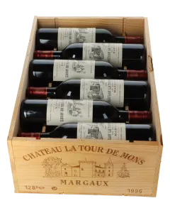 Chateau La Tour de Mons 1995 in 12er Holzkiste