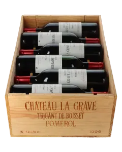 Chateau La Grave Trigant de Boisset 1996 in 12er Holzkiste