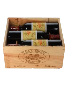 Chateau Clos L’Eglise 2001 in 6er Holzkiste