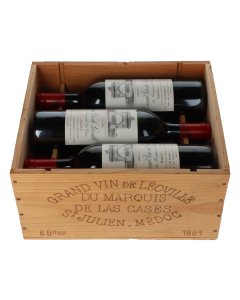 Chateau Leoville-Las Cases 1981 6er Holzkiste