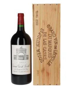 Chateau Leoville-Las Cases Grand Vin de Leoville 2010 Doppelmagnum Holzkiste
