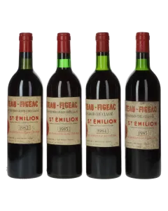 Chateau Figeac Jahrgangs Vertikale (1982-1985)(4 Fl.)