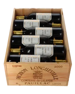 Chateau Pichon Longueville Comtesse de Lalande 2eme Cru 2000 in 12er Holzkiste