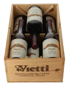 Vietti Barolo Rocche di Castiglione 1989 in 6er Holzkiste 