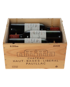 Chateau Haut-Bages-Liberal 2009 in 6er Holzkiste