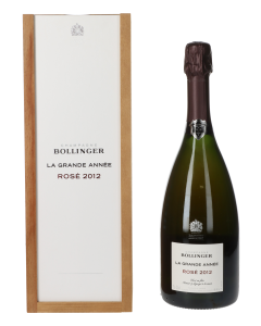 Bollinger Brut La Grande Annee Rose 2012 in 1er Holzkiste