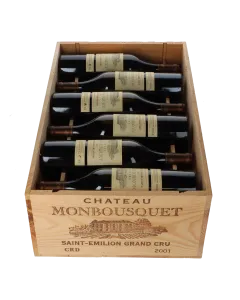 Chateau Monbousquet Grand Cru Classe 2001 in 12er Holzkiste 