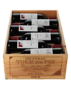 Chateau Tour de Pez 2008 in 12er Holzkiste