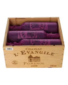 Chateau L’Evangile 2006 in 6er Holzkiste
