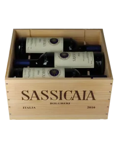Tenuta San Guido Sassicaia 2016 in 6er Holzkiste