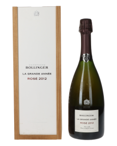 Bollinger Brut La Grande Annee Rose 2012 in 1er Holzkiste