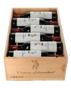 Chateau D’Armailhac    5eme Cru 2000 in 12er Holzkiste