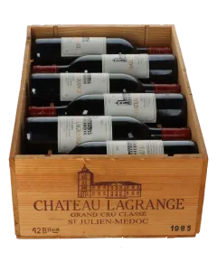 Chateau Lagrange 3eme Cru 1985 in 12er Holzkiste