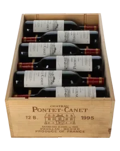 Chateau Pontet Canet 5eme Cru 1995 in 12er Holzkiste 